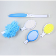 KIT PARA BANHO COM ESPONJAS - 4 EM 1