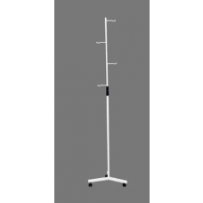 SUPORTE PARA SORO COM REGULAGEM DE ALTURA E RODIZIO