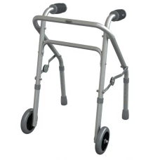 ANDADOR TRIANGULAR DE ALUMINIO INFANTIL COM 2 RODAS - MERCUR